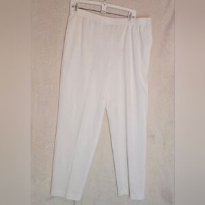 Women's Vintage TanJay Petits White/Ivory Pull-On Stretch Pants